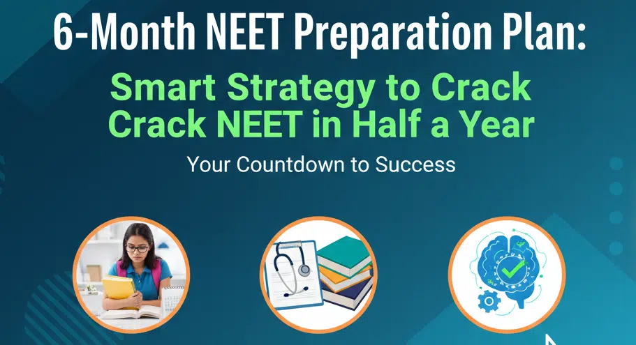 6-Month NEET Preparation Plan: Smart Strategy to Crack NEET in Half a Year