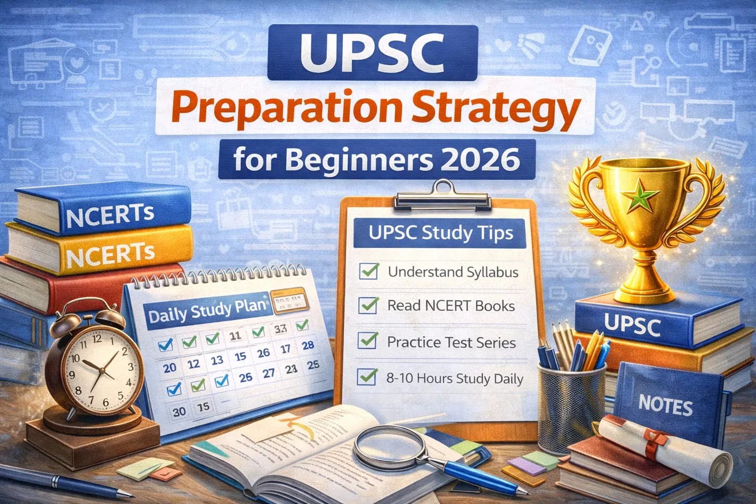 UPSC Preparation Strategy for Beginners 2026: Complete Guide