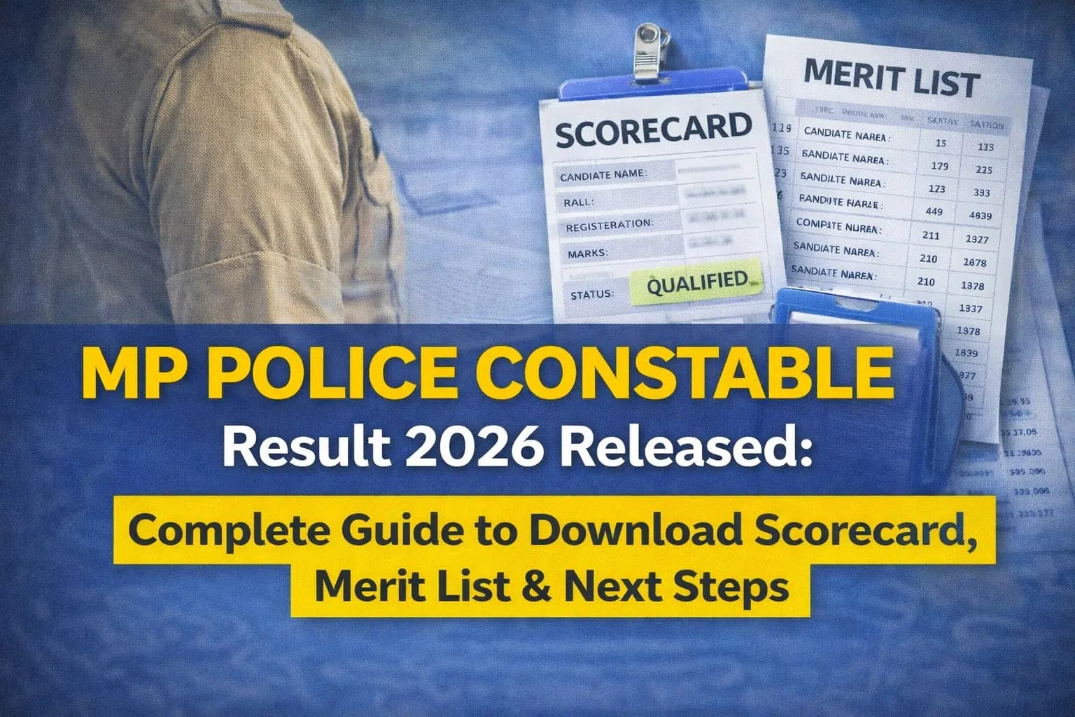 MP Police Constable Result 2026 Released: Complete Guide to Download Scorecard, Merit List & Next Steps