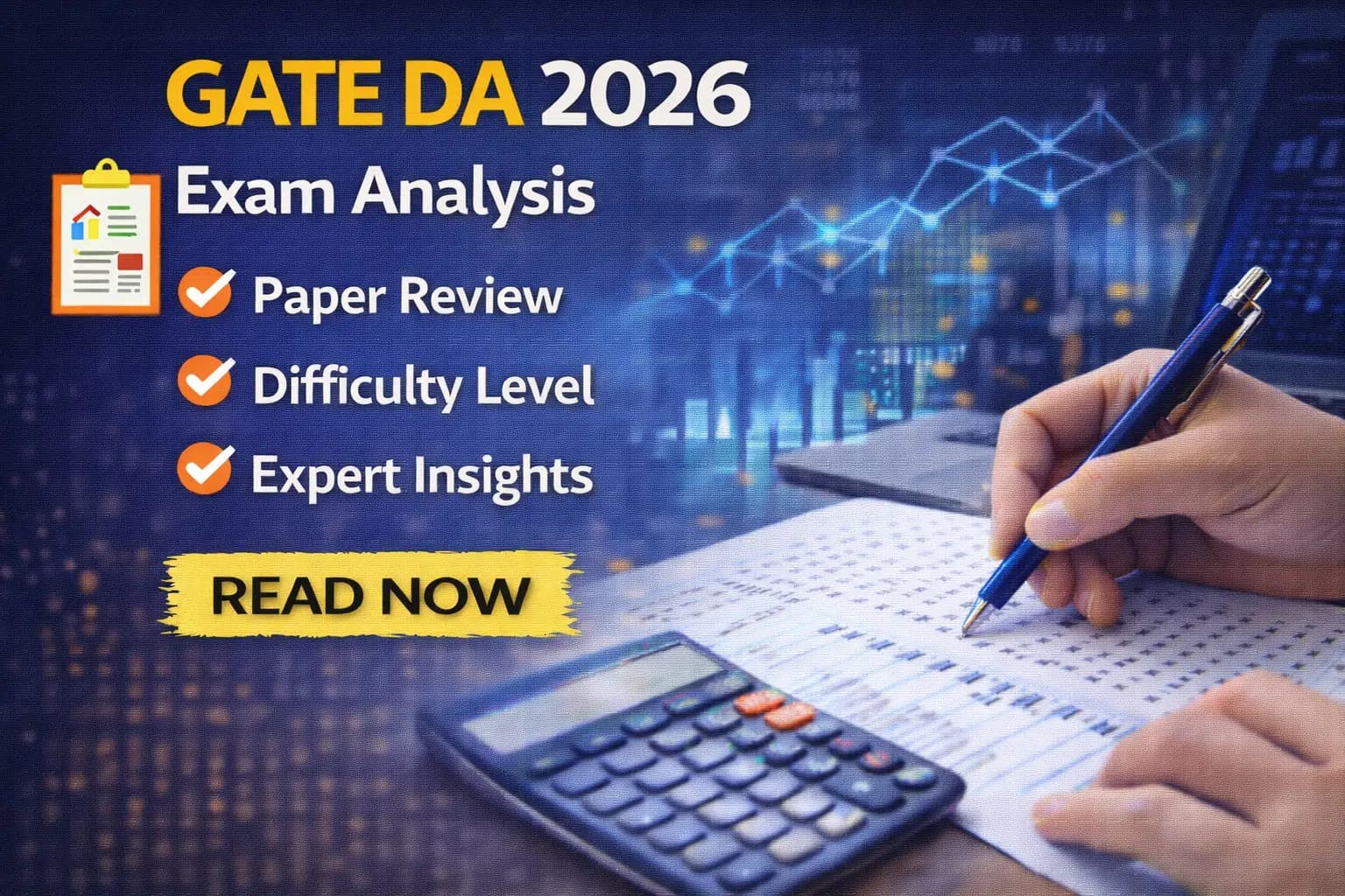 GATE DA 2026 Exam Analysis: Paper Review, Difficulty Level & Expert Insights